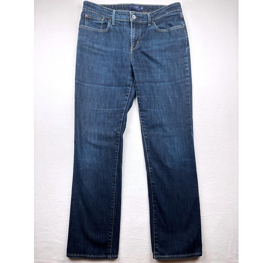 Levis Jeans Womens 31 Demi Curve Classic Straight Mid Rise Dark Wash